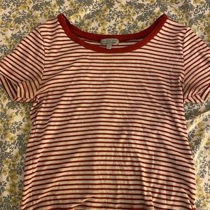 Charlotte Russe red and white striped top!